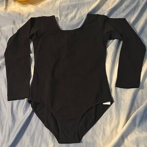 Zaclotre Classic Black Long Sleeve Bodysuit